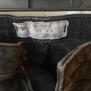 Free people fringe black jeans